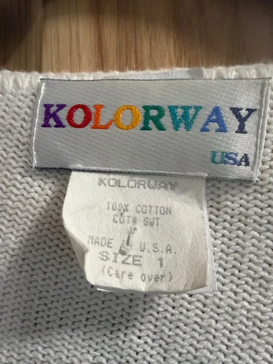 Vintage Kolorway Rare Hand Painted Wine Motif Size 1(L/XL) Artsy Unique - Picture 3 of 8